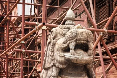 Scaffolding Durbar Square Stock Photos