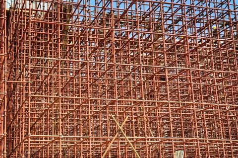 Scaffolding forest Stock Photos