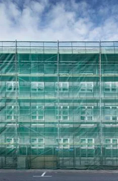 Scaffolding on a house Stock Photos