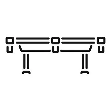 Scaffolding icon representing building construction and industrial support Stock Illustration