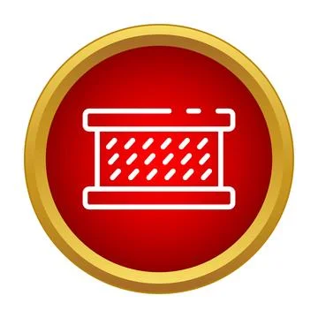 Scaffolding icon representing building construction and platform support Stock-Illustration