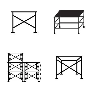 Scaffolding icon vector Ilustración de archivo