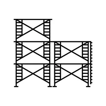 Scaffolding icon vector Stock Illustration