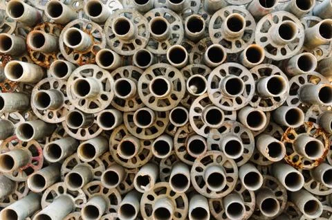 Scaffolding material Stock-Fotos
