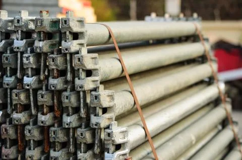 Scaffolding material Stock-Fotos