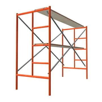 Scaffolding metal construction Ilustración de archivo
