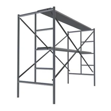 Scaffolding metal construction Ilustración de archivo