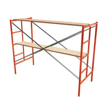 Scaffolding metal construction Ilustración de archivo