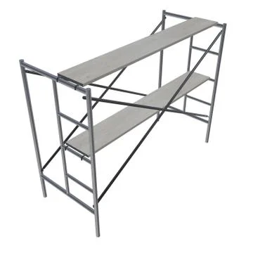 Scaffolding metal construction Ilustración de archivo