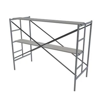 Scaffolding metal construction Ilustración de archivo