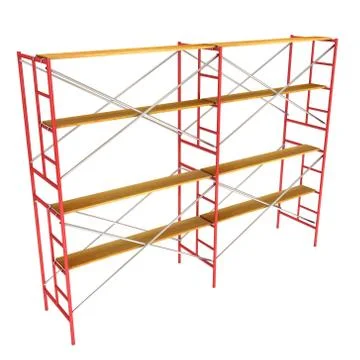 Scaffolding metal construction Ilustración de archivo