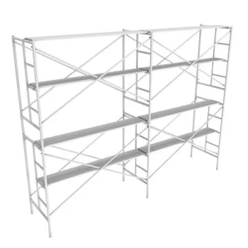 Scaffolding metal construction Ilustración de archivo