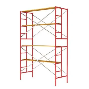 Scaffolding metal construction Ilustración de archivo