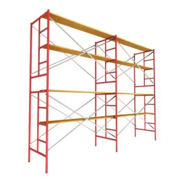 Scaffolding metal construction Ilustración de archivo