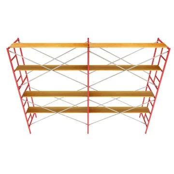 Scaffolding metal construction Ilustración de archivo