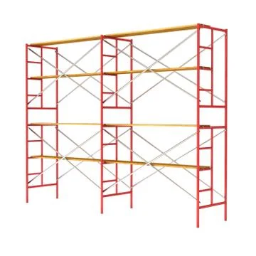 Scaffolding metal construction Ilustración de archivo