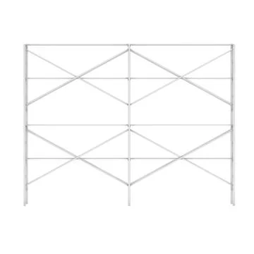Scaffolding metal construction Ilustración de archivo