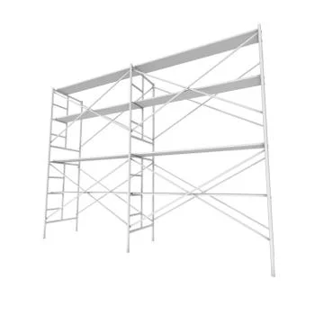 Scaffolding metal construction Ilustración de archivo