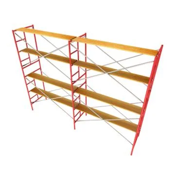 Scaffolding metal construction Ilustración de archivo