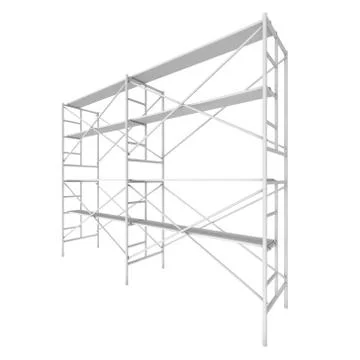 Scaffolding metal construction Illustrazione stock