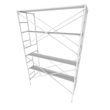Scaffolding metal construction Ilustración de archivo