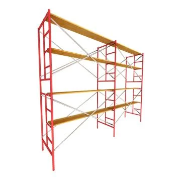 Scaffolding metal construction Ilustración de archivo