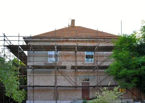 Scaffolding, reconstruction Stock Photos