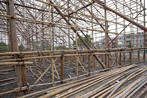 Scaffolding stage Stock Photos