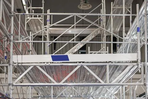 Scaffolding Structure in Hall Stock Photos