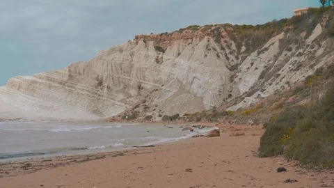 Scala dei turchi view Video stock 88182107