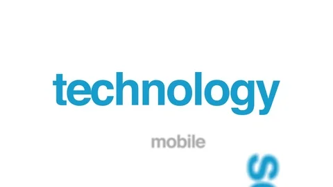 Scalability animated word cloud. Kinetic typography. Stock Footage 108747116