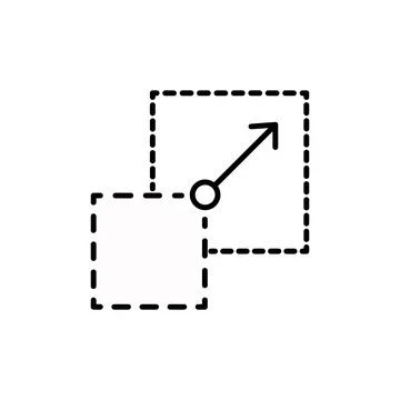 Scalability or scalable system line art vector icon for apps and websites Stock Illustration