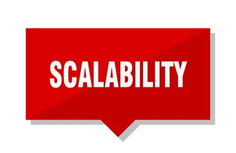 Scalability red tag 스톡 일러스트