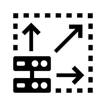 Scalability, scale, big data icon. Stock Illustration