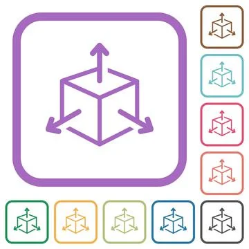 Scalability simple icons Stock Illustration