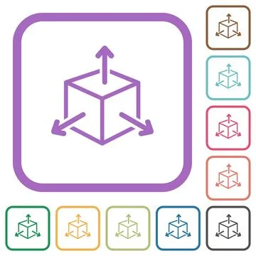 Scalability simple icons Stock Illustration