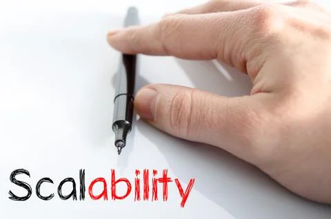Scalability text concept Stock Photos