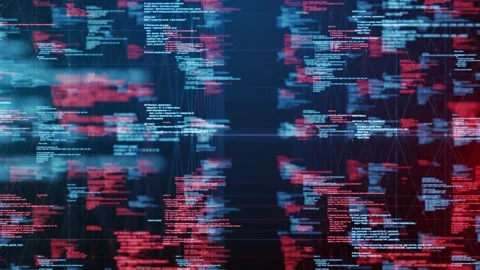 Scalable Cloud Infrastructure IoT Network Data Flow Stock Footage 303937704