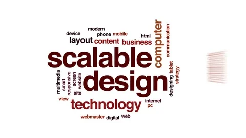 Scalable design animated word cloud, text design animation. Stock Footage 80471718