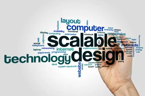 Scalable design word cloud Stock Photos