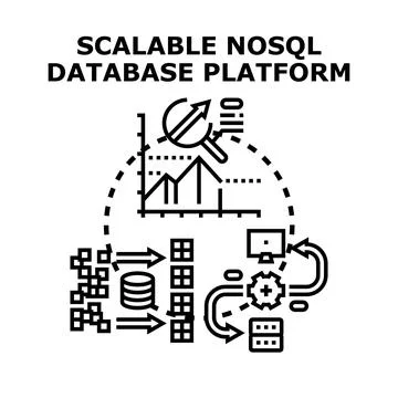 Scalable nosql database platform architecture optimizing data processing 스톡 일러스트
