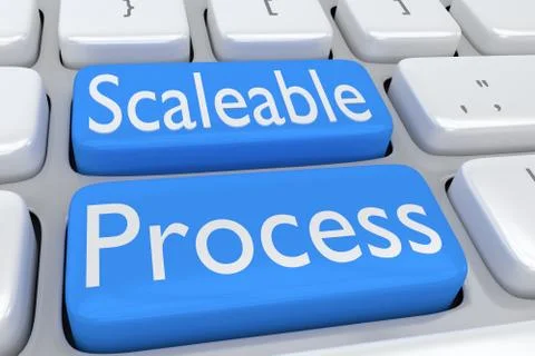 Scalable Process concept 스톡 일러스트