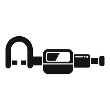 Scale accuracy micrometer icon simple vector. Digital device Stock Illustration