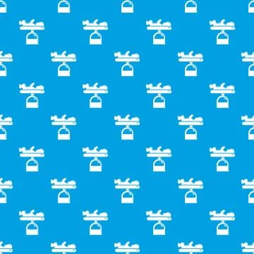 Scale baby pattern seamless blue Ilustración de archivo