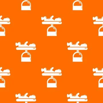 Scale baby pattern vector orange Stock Illustration