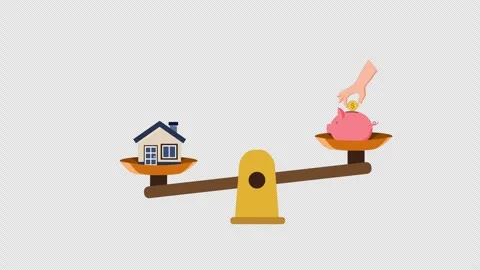 A scale balancing between time and money time is money concept Time equal m.. Stock Footage 263324743