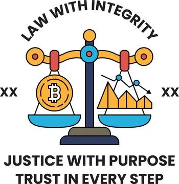 A scale with a coin on one side and a graph on the other Stock Illustration