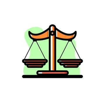 Scale Conceptual Vector Illustration Design Icon Stock Illustration