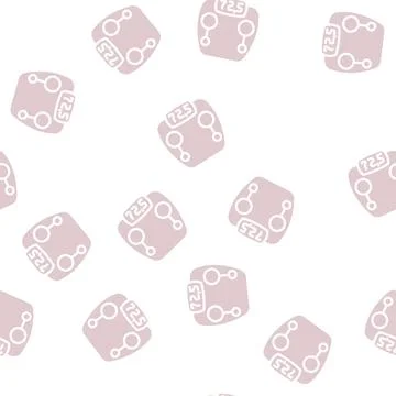 Scale device glyph vector seamless pattern Illustrazione stock