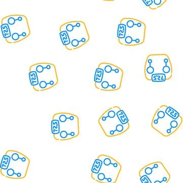 Scale device vector seamless pattern Illustrazione stock